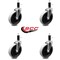 Service Caster 5 Inch Thermoplastic Rubber Wheel 1-1/8 Inch Expanding Stem Caster SCC, 4PK SCC-EX05S510-TPRS-118-4 - alternate 1